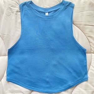 Aeropostale blue workout crop top